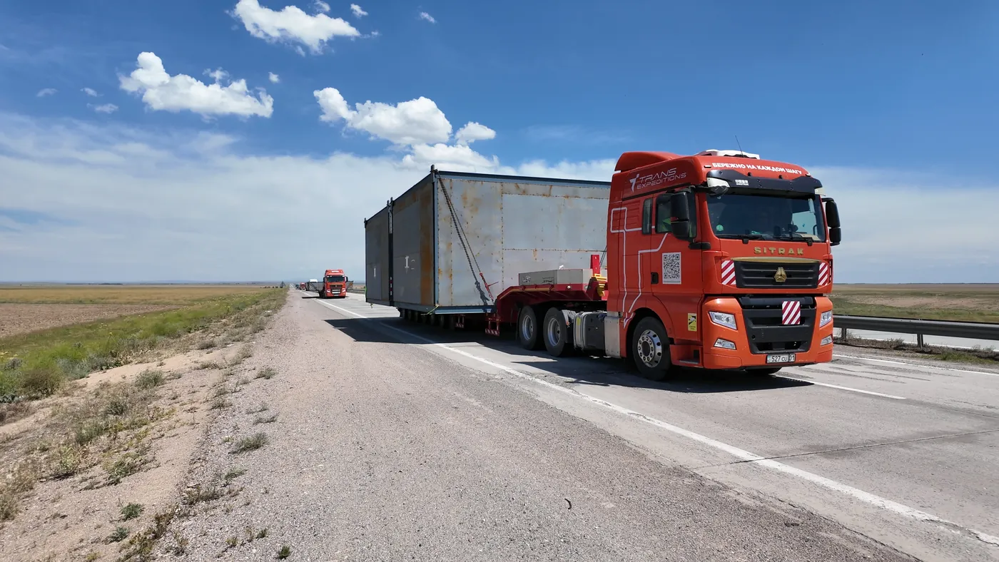 Перевозка оборудования для ПГУ Туркестан
